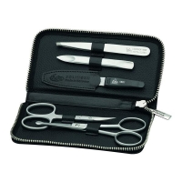 Reißverschluss-Etui Black Mamba, inox